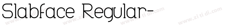 Slabface Regular字体转换